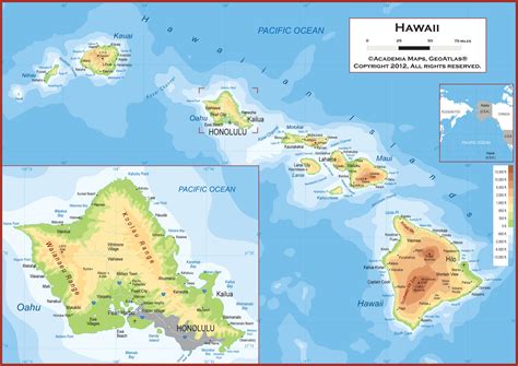 Challenges of implementing MAP Names Of The Hawaiian Islands Map